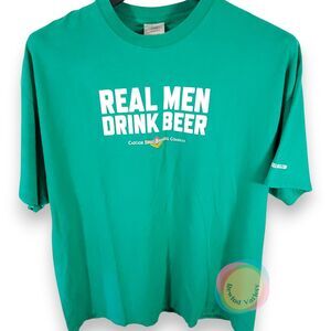 Cascade Lakes Brewing "Real Men Drink Beer" Tee - 2XL
